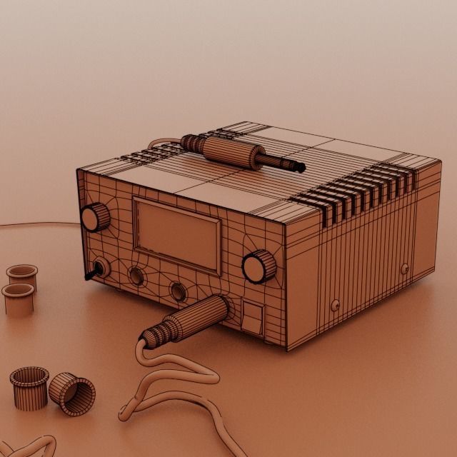 Tattoo gun kit 3D model_8