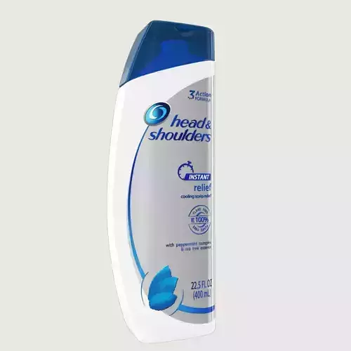 Head and Shoulders Shampoo Bottle Low-poly 3D model