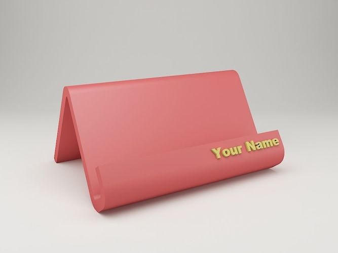 Modern Business Card Holder 3D print model