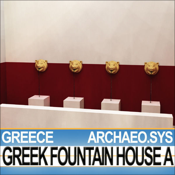 Ancient Greek Fountain House A 3D model_3
