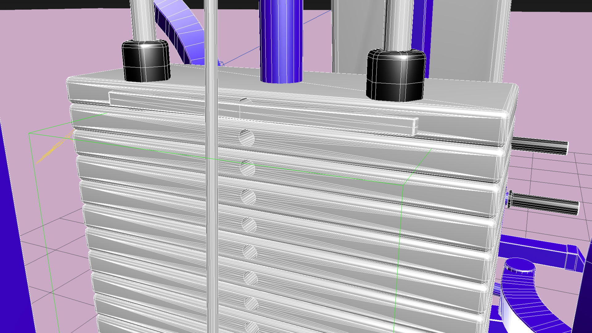 Pec Dec Fly Machine - Gym Equipment 3D model_6