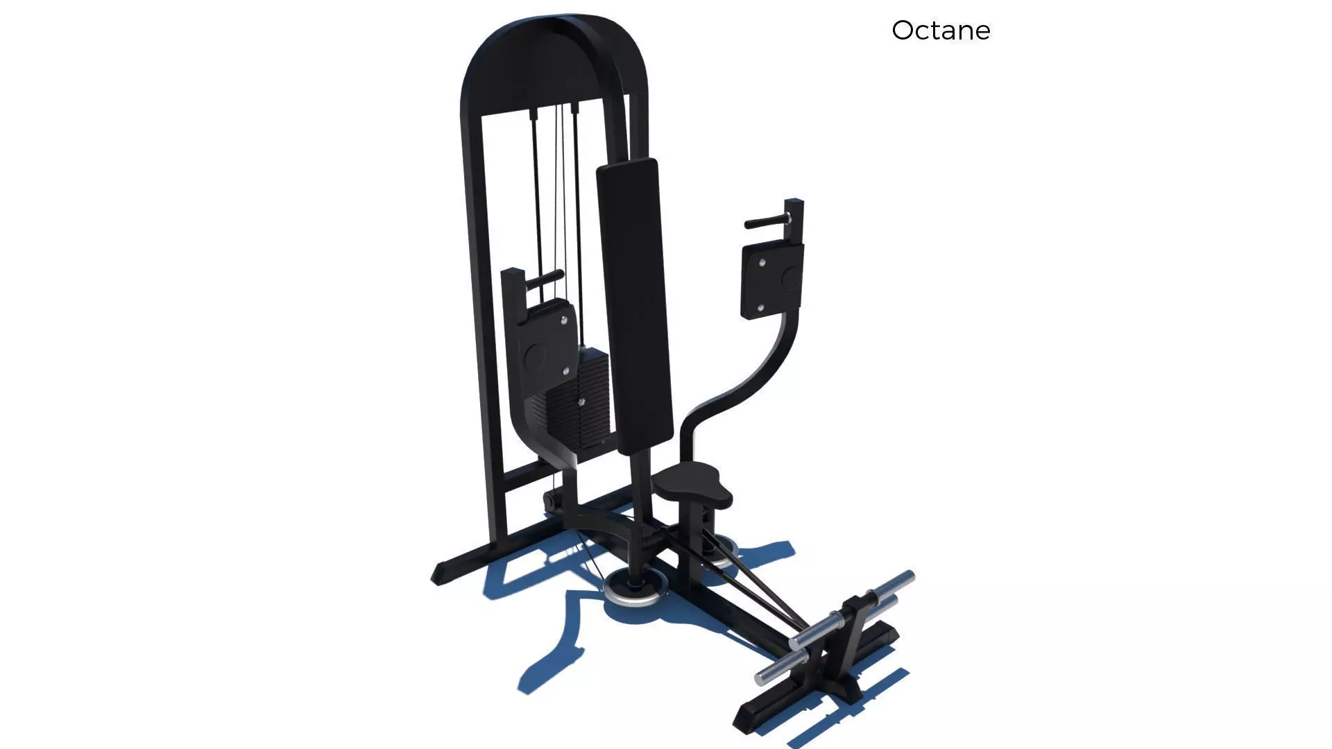 Pec Dec Fly Machine - Gym Equipment 3D model_0