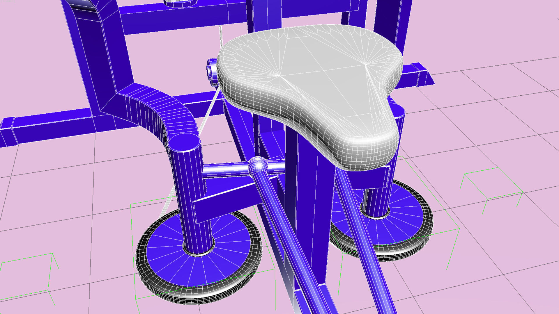 Pec Dec Fly Machine - Gym Equipment 3D model_8