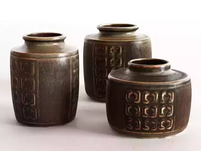 Danish Vase Set