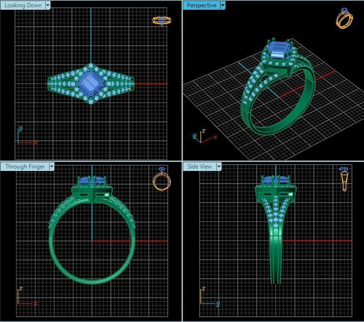 Ring T01254 3D print model_2