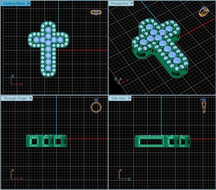 cross T01256 3D print model_2