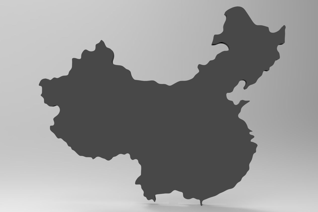 China 3d map Free 3D model_1