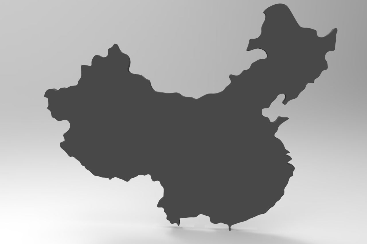 China 3d map Free 3D model_3