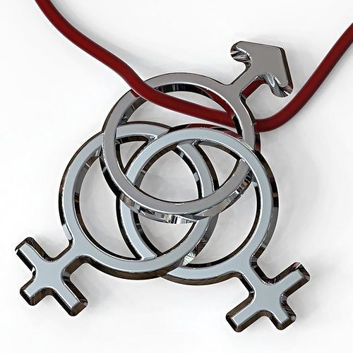Kinky FFM pendant 3D print model