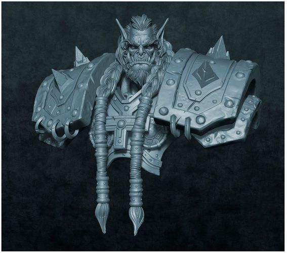 Thrall orc 3d model for 3d printing   3D print model