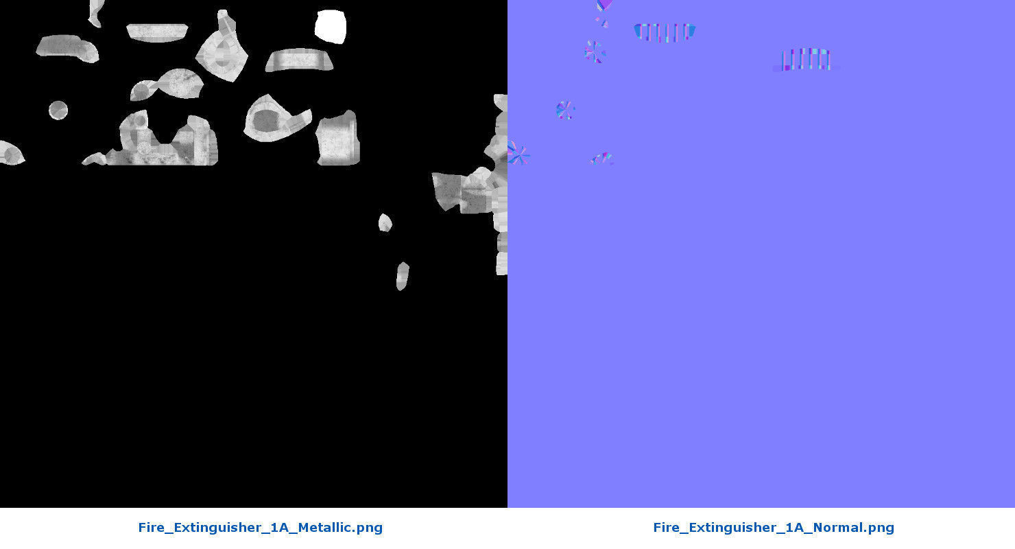 Fire Extinguisher 1A Low-poly 3D model_8