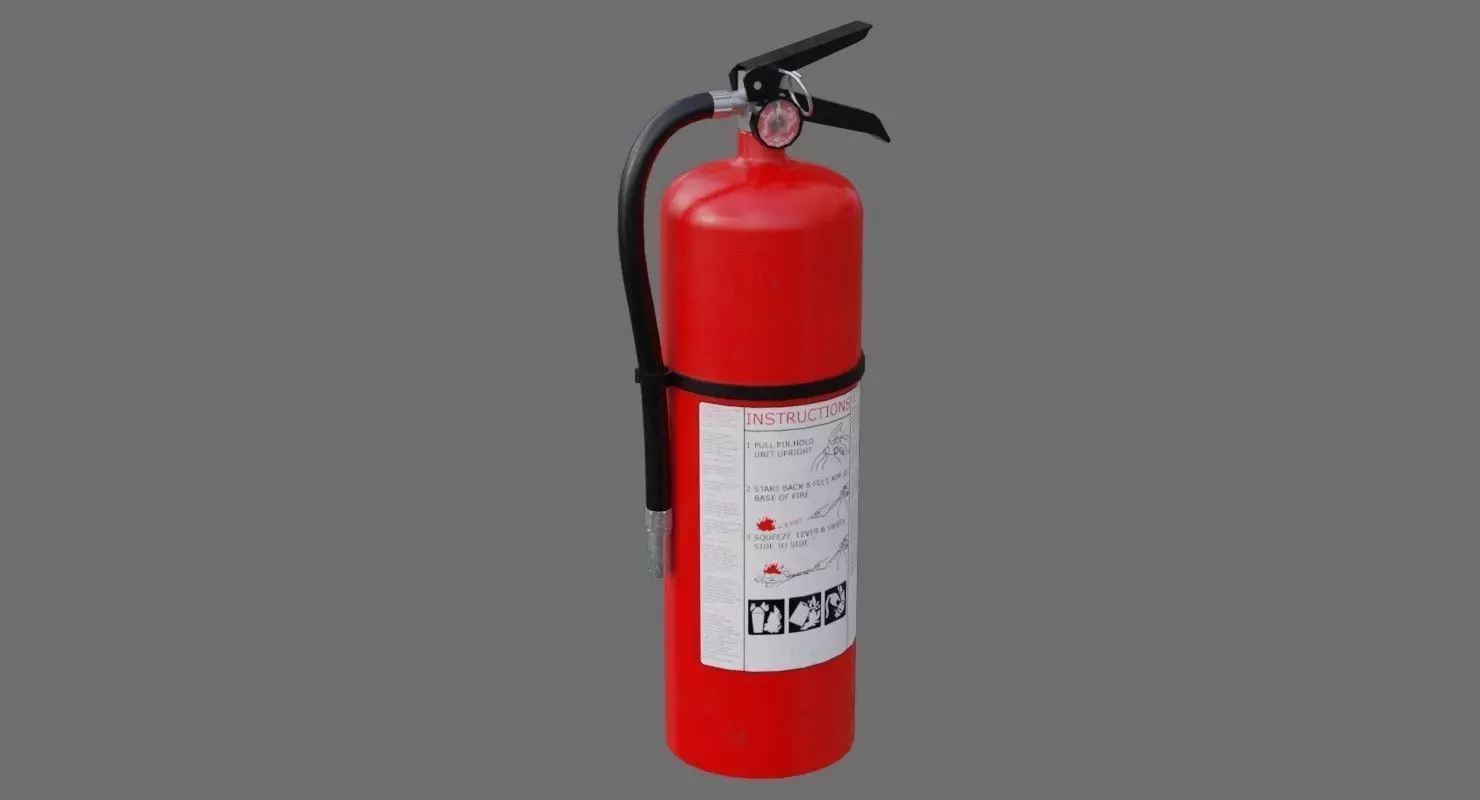 Fire Extinguisher 1A Low-poly 3D model_0