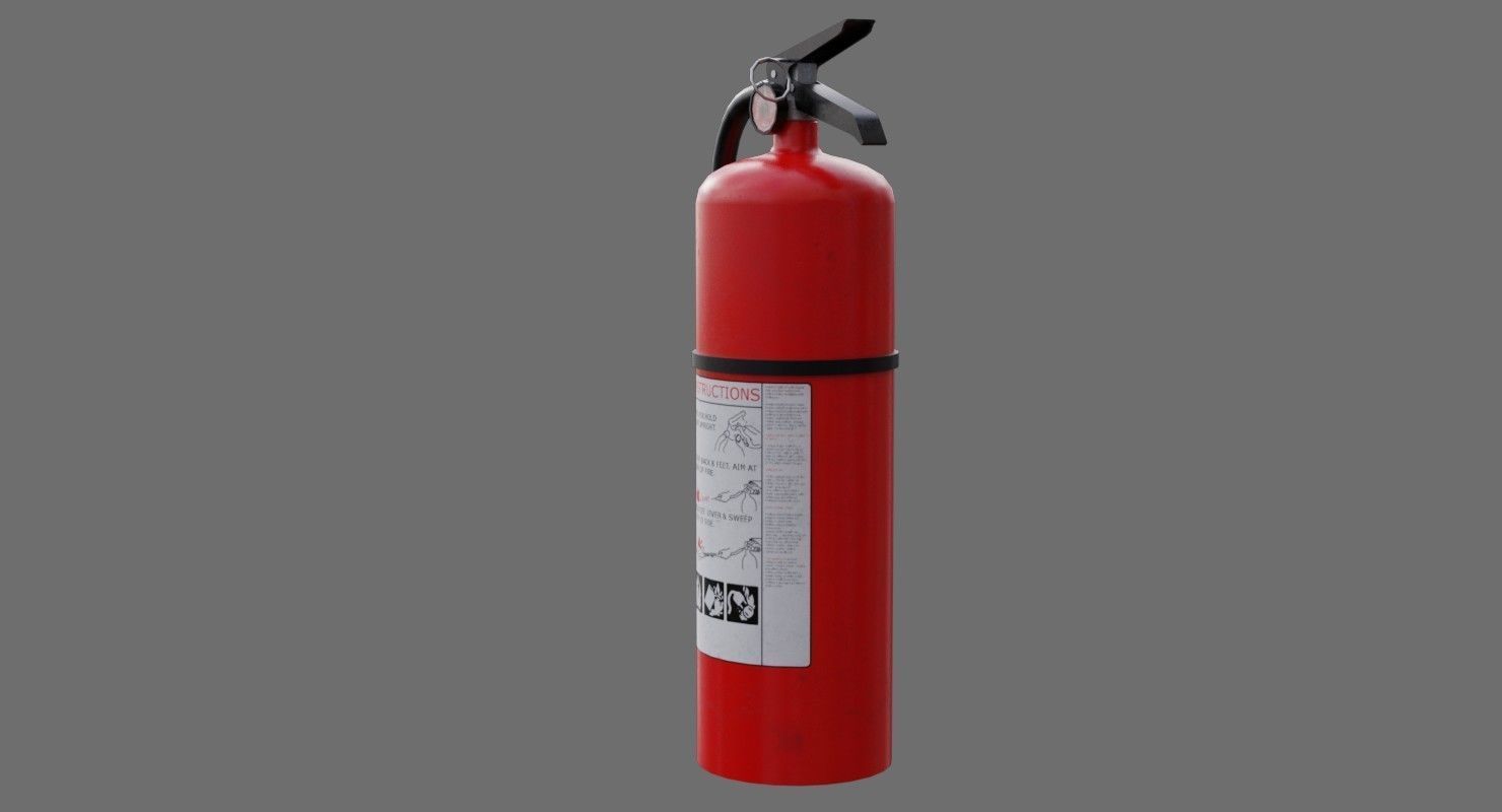 Fire Extinguisher 1A Low-poly 3D model_3