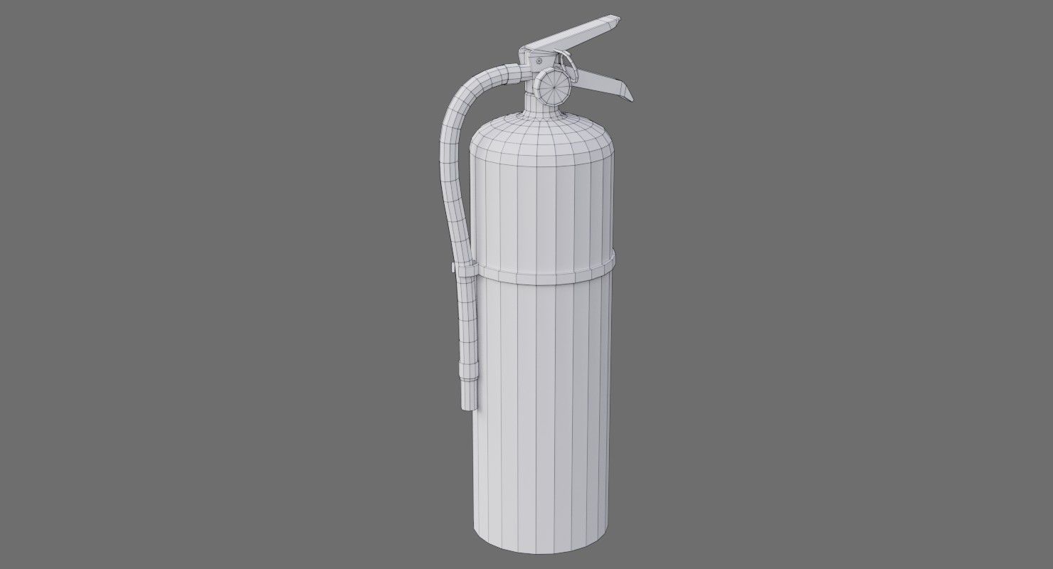 Fire Extinguisher 1A Low-poly 3D model_6