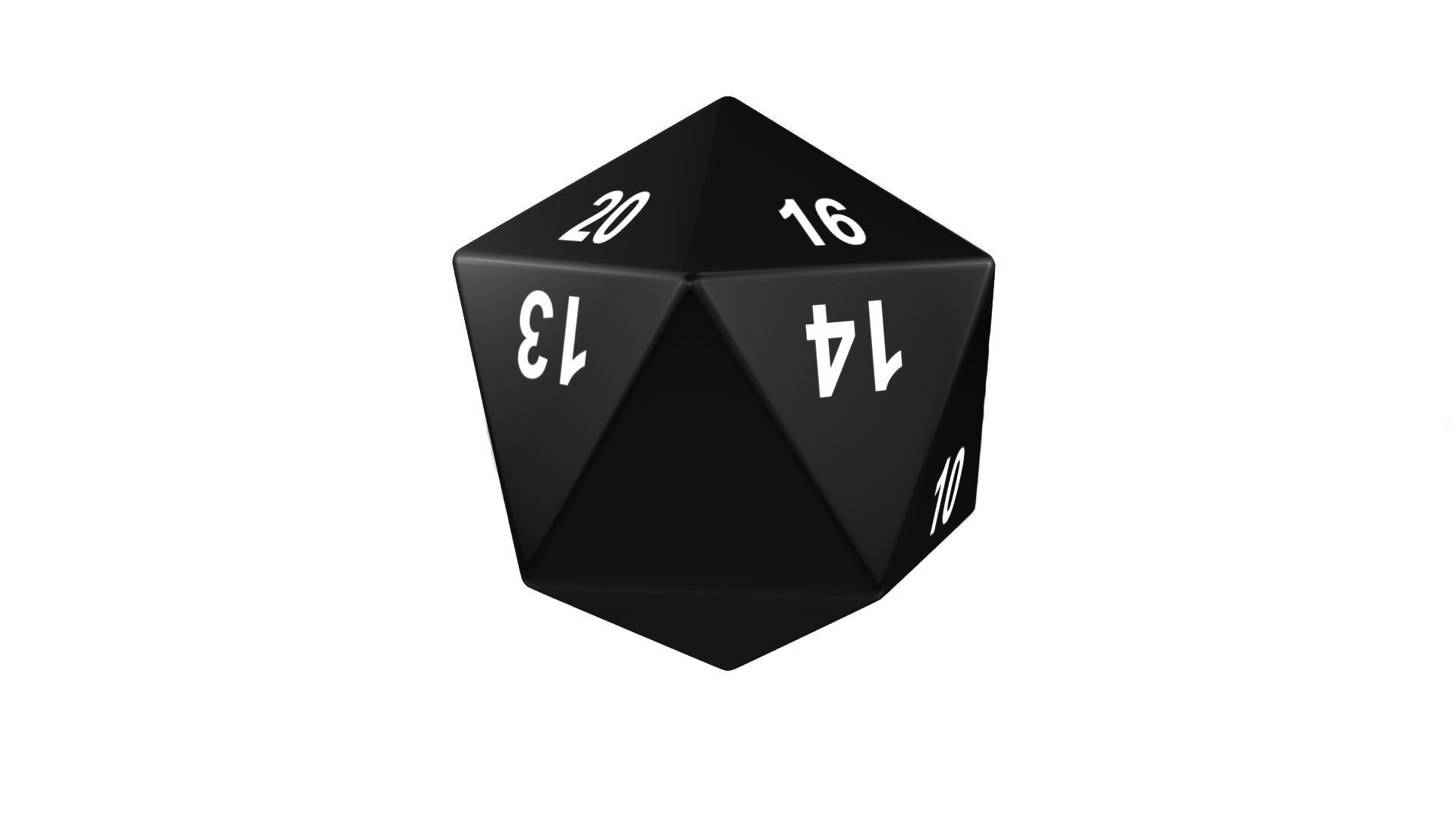 Dice - 6 Sided and 20 Sided Low-poly 3D model_1
