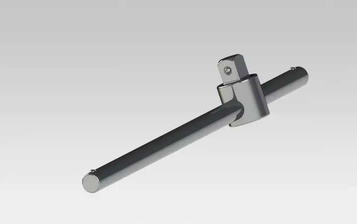 Sliding t bar handles Free 3D model_0