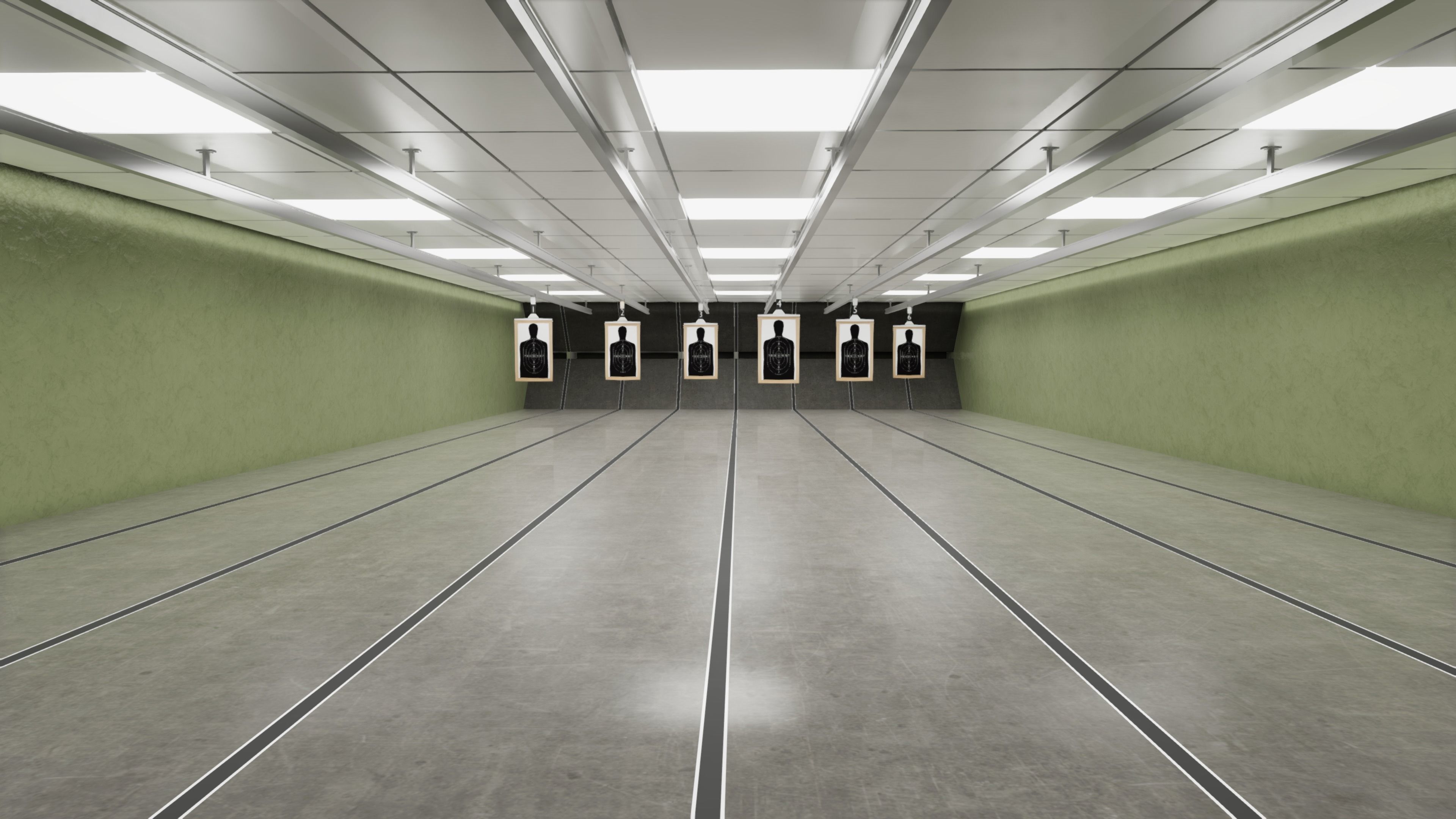 3D model HQ Shooting Range VR / AR / lowpoly CGTrader