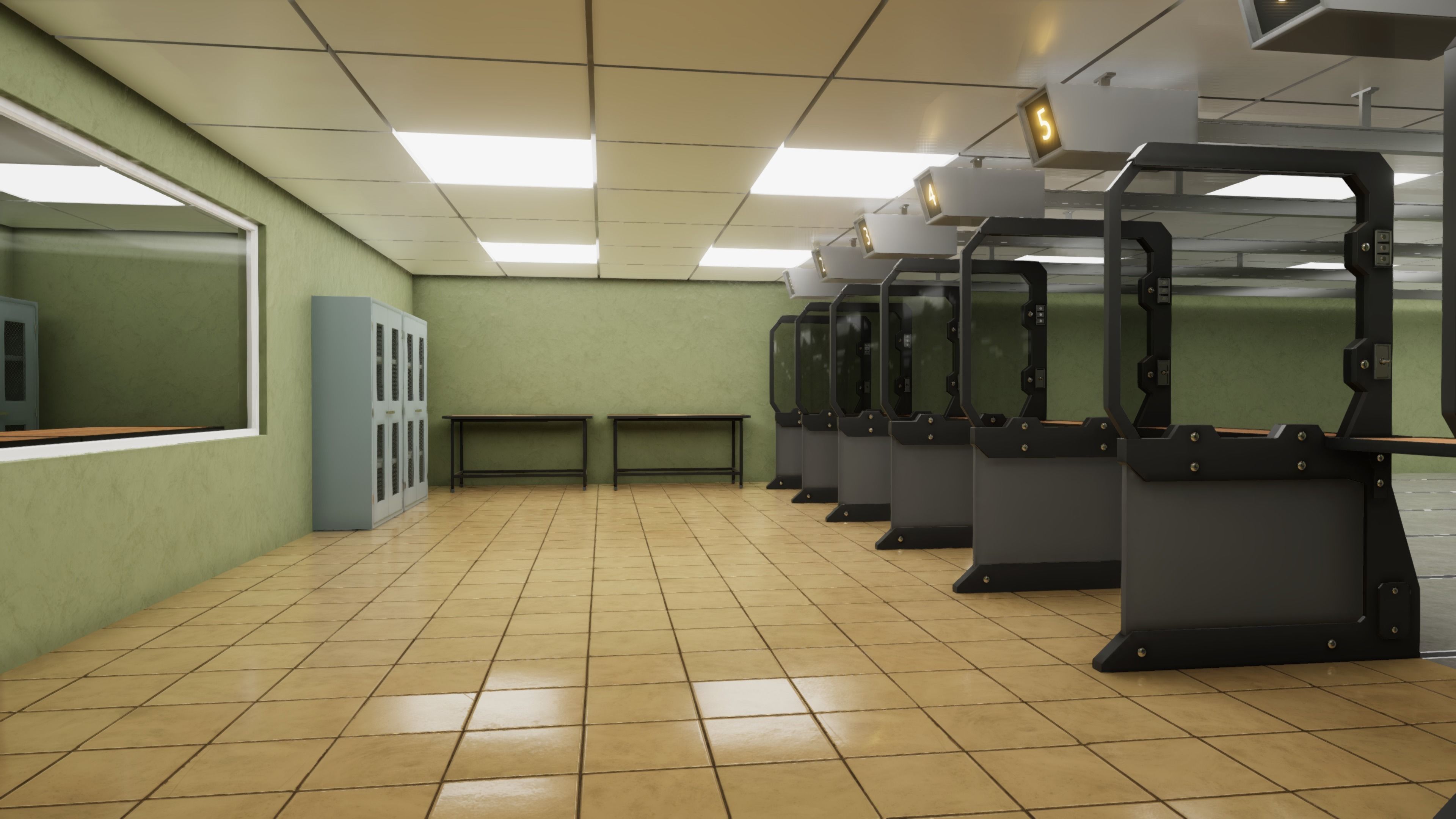 3D model HQ Shooting Range VR / AR / lowpoly CGTrader