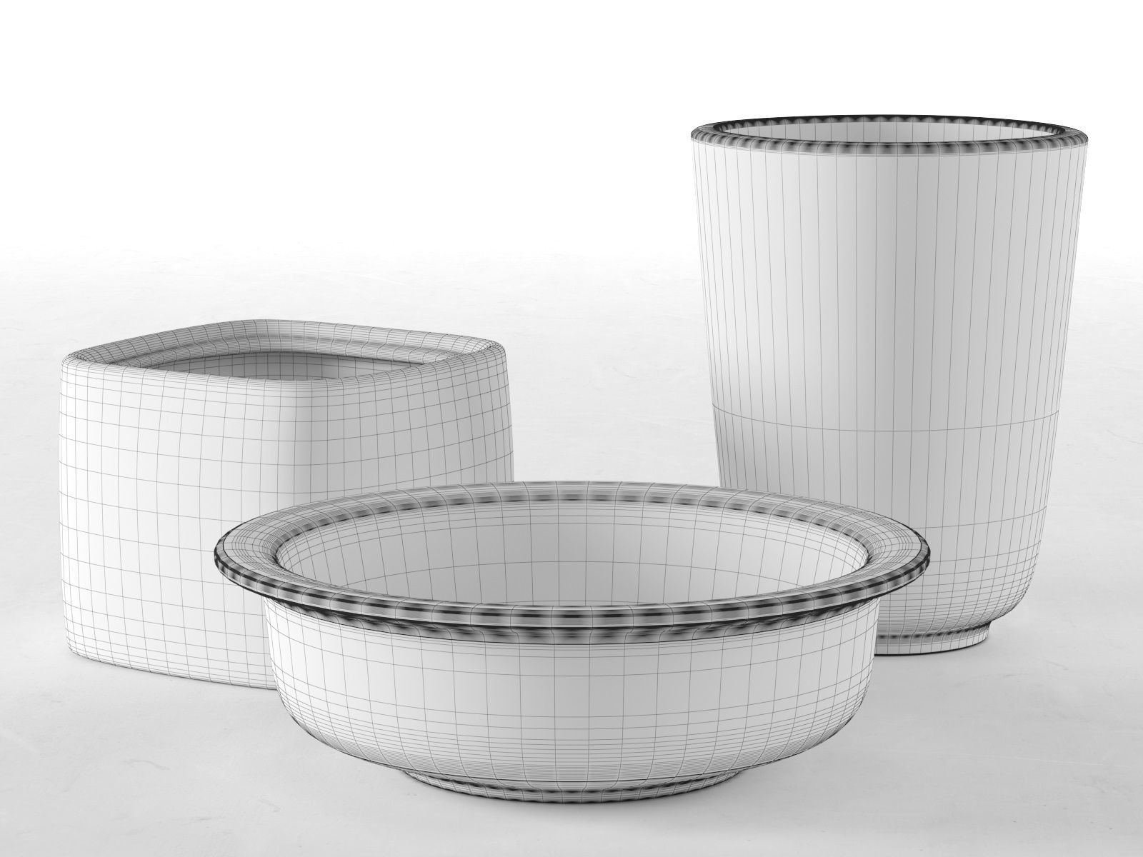 Vase Set 12 3D model_3