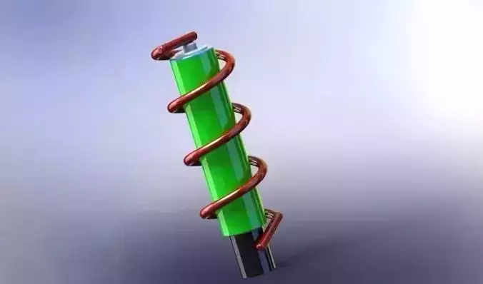 World simplest electric engine Free 3D model