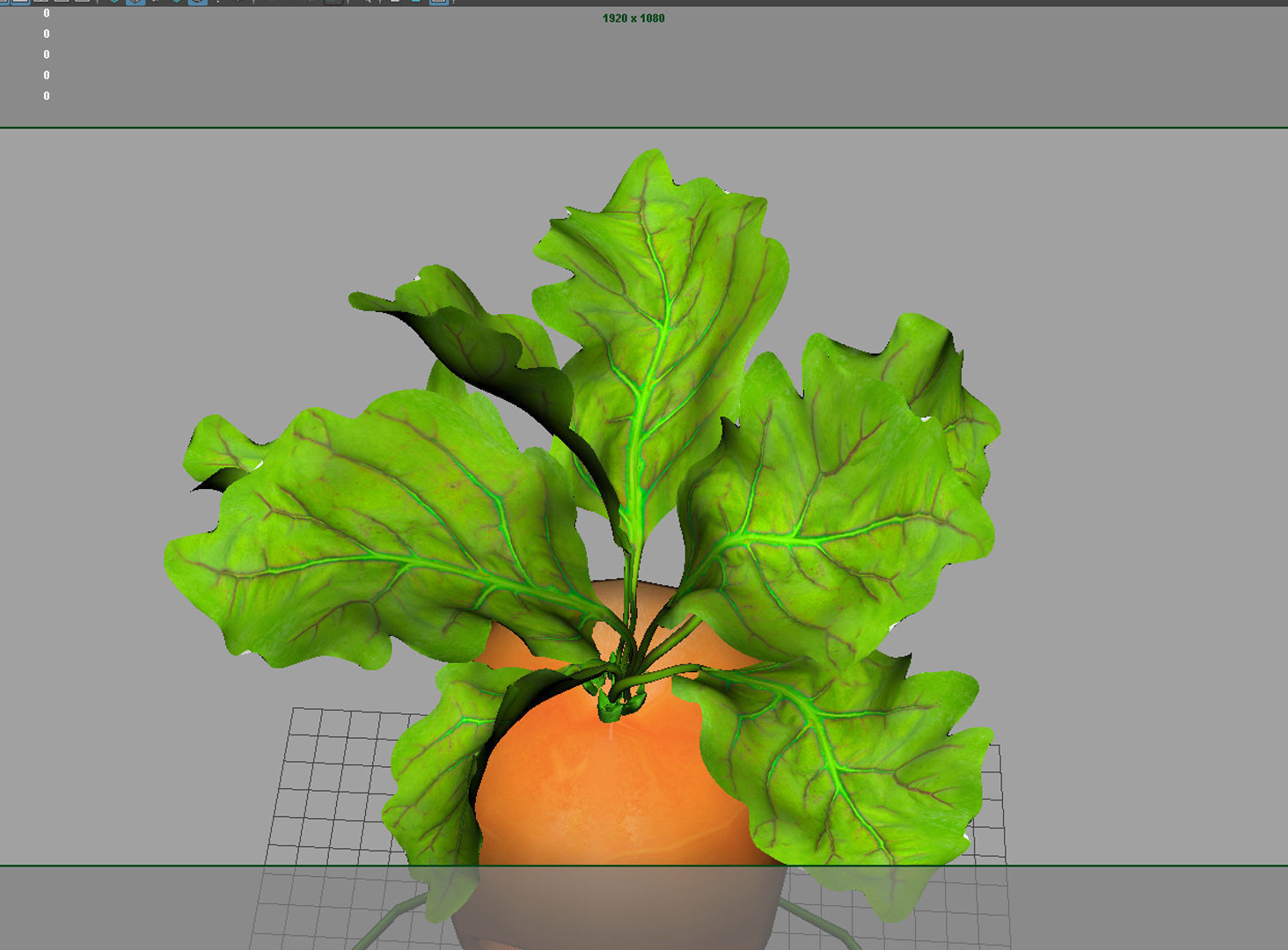 Carrot Character 3D model_2