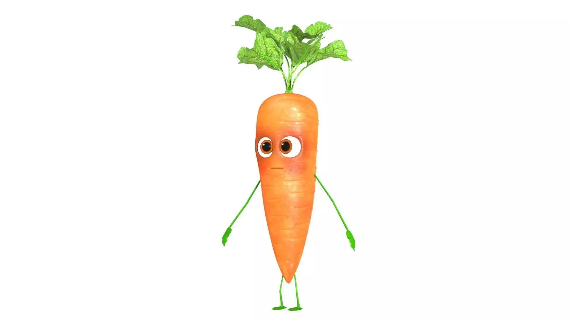 Carrot Character 3D model_0