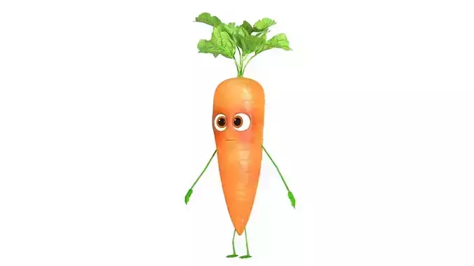 Carrot Character 3D model