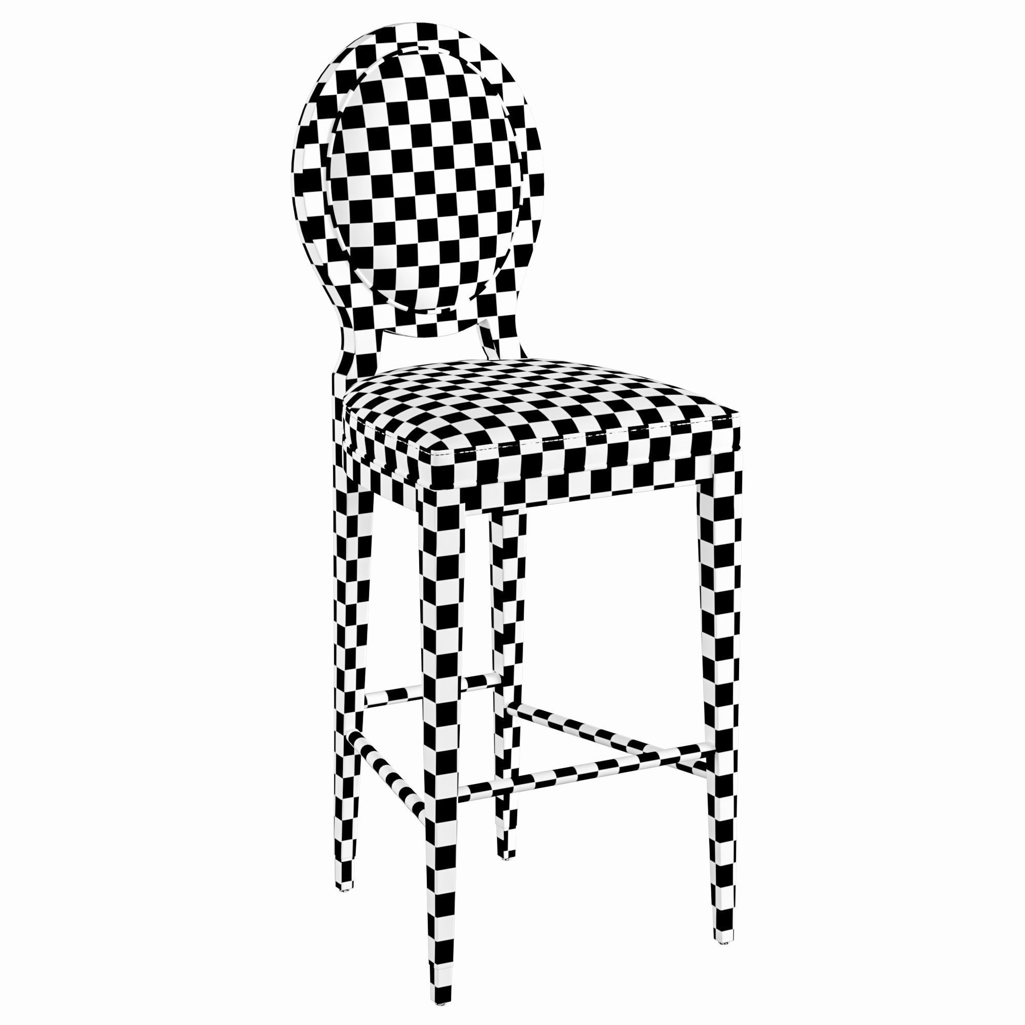 Roche Bobois GRAND HOTEL Bar stool 3D model_4