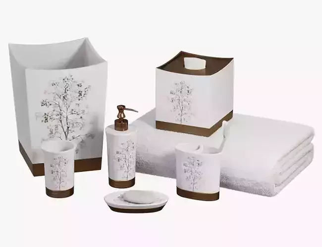 Dean Nature Inspired Bath Accessories by Veratex 3D model