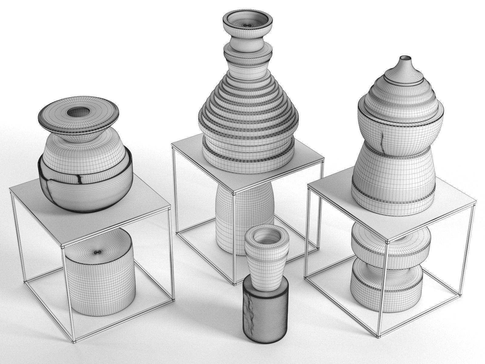 Decorative Objects Set 3 3D model_4