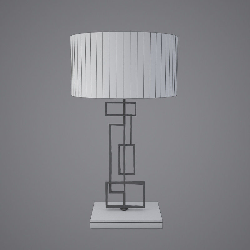 Modern luxurious table lamp - Porta Romana Salperton 3D model_4