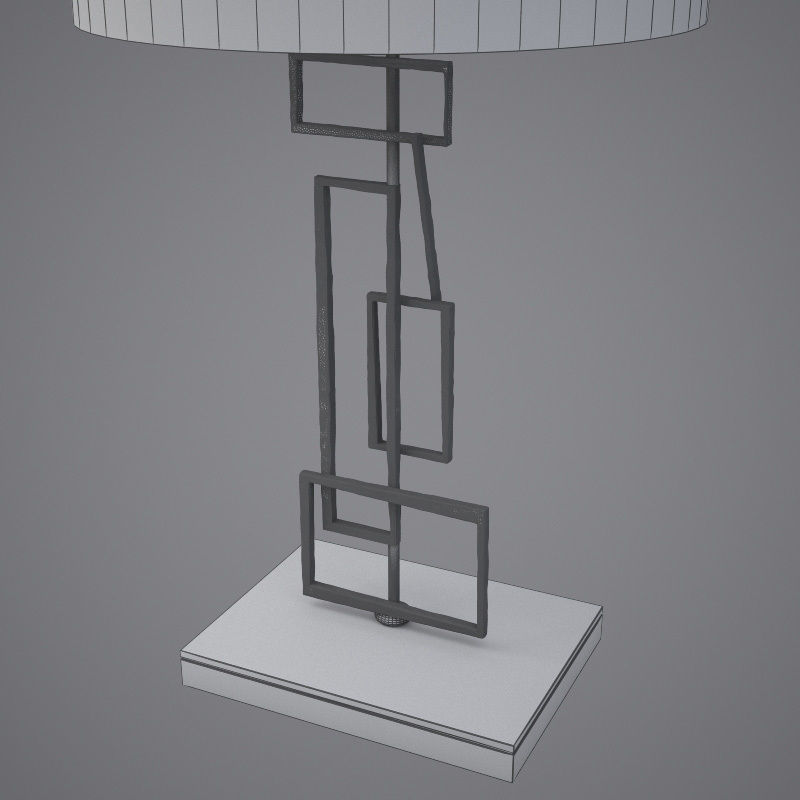 Modern luxurious table lamp - Porta Romana Salperton 3D model_5