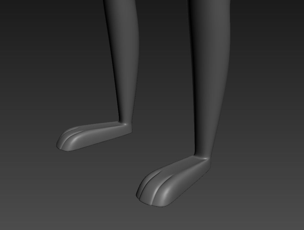 Orangutan cartoon character 3D model_9