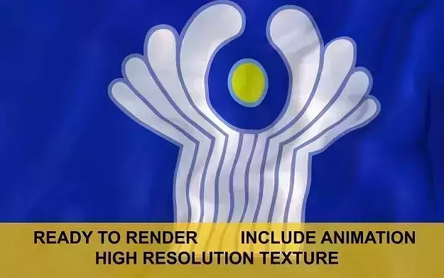 Commonwealth of Independent States 3d Flag