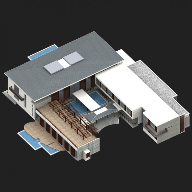 Public Building 01 3D model_5