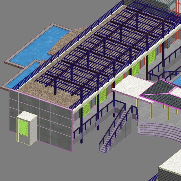 Public Building 01 3D model_9