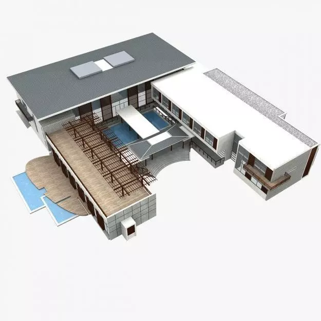 Public Building 01 3D model_0