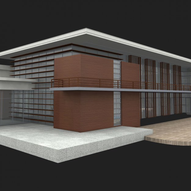 Public Building 01 3D model_6