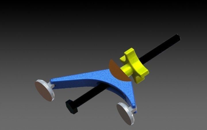 Pivot Clamp Free 3D model_3