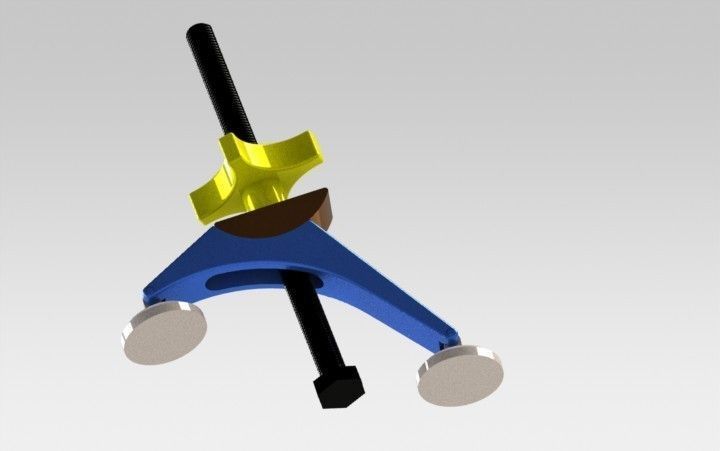 Pivot Clamp Free 3D model_4