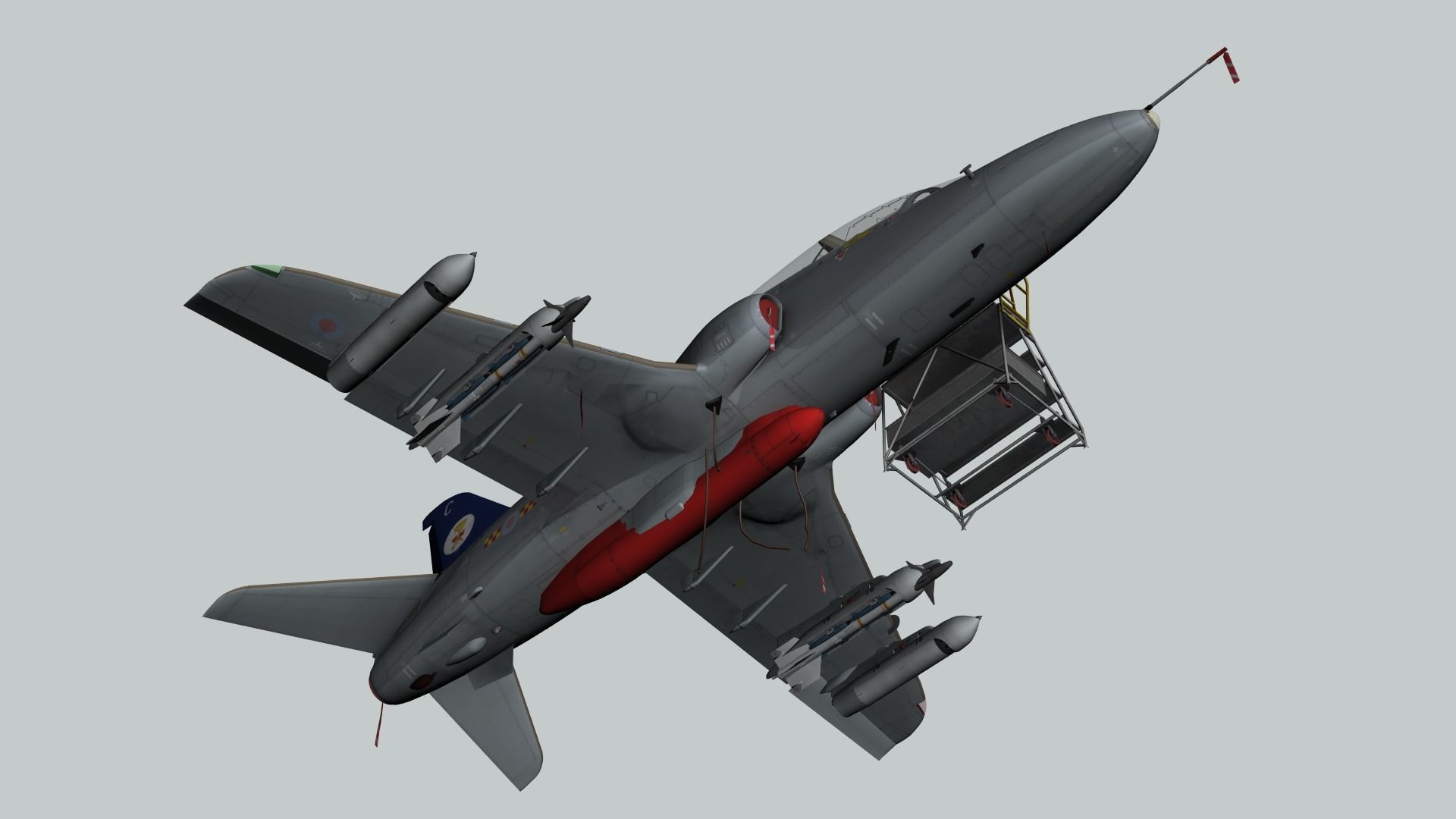 Hawk T1 3D model_2