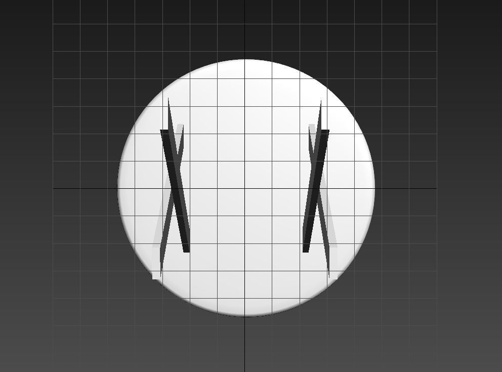 Table with cross 3D model_4