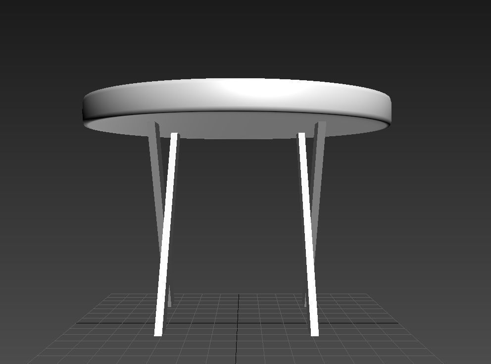 Table with cross 3D model_5