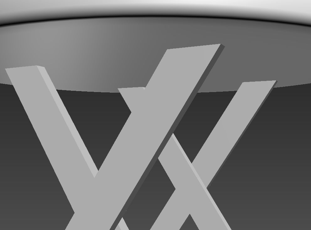 Table with cross 3D model_7