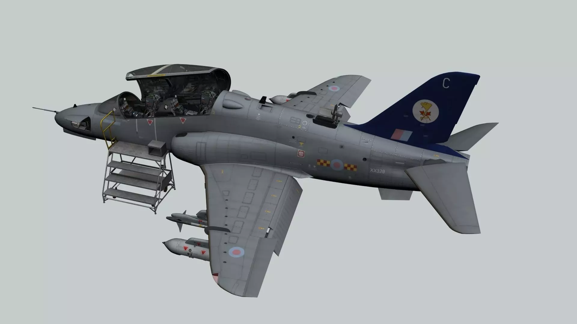 Hawk T1 3D Cockpit 3D model