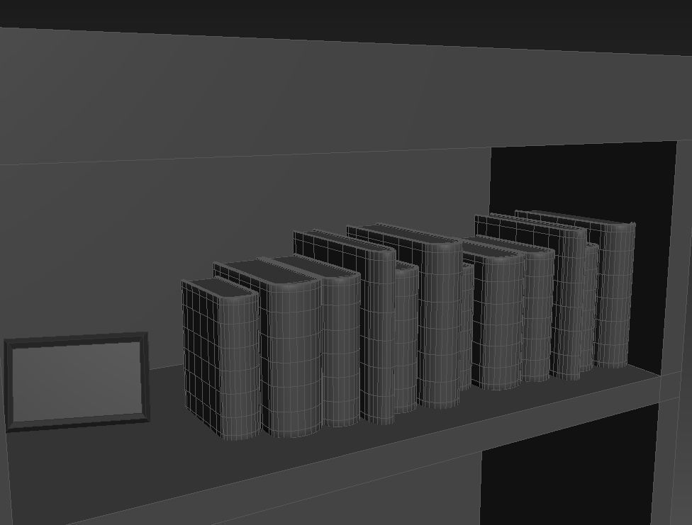 Book Shelf 3D model_5