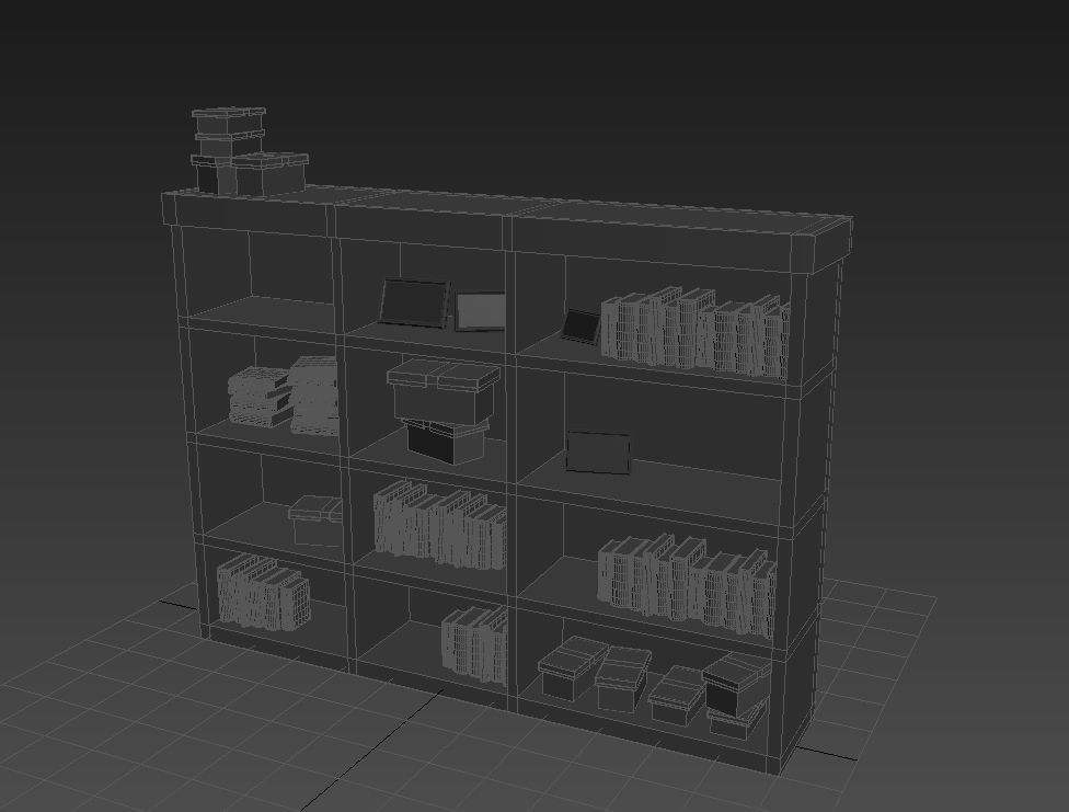 Book Shelf 3D model_10