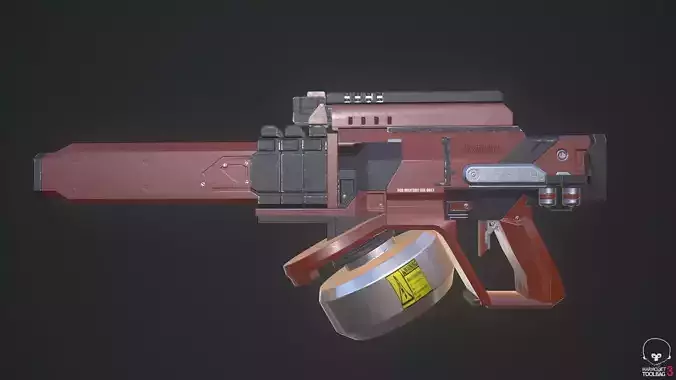 SCi-fi Plasma Fusion Gun  Free low-poly 3D model