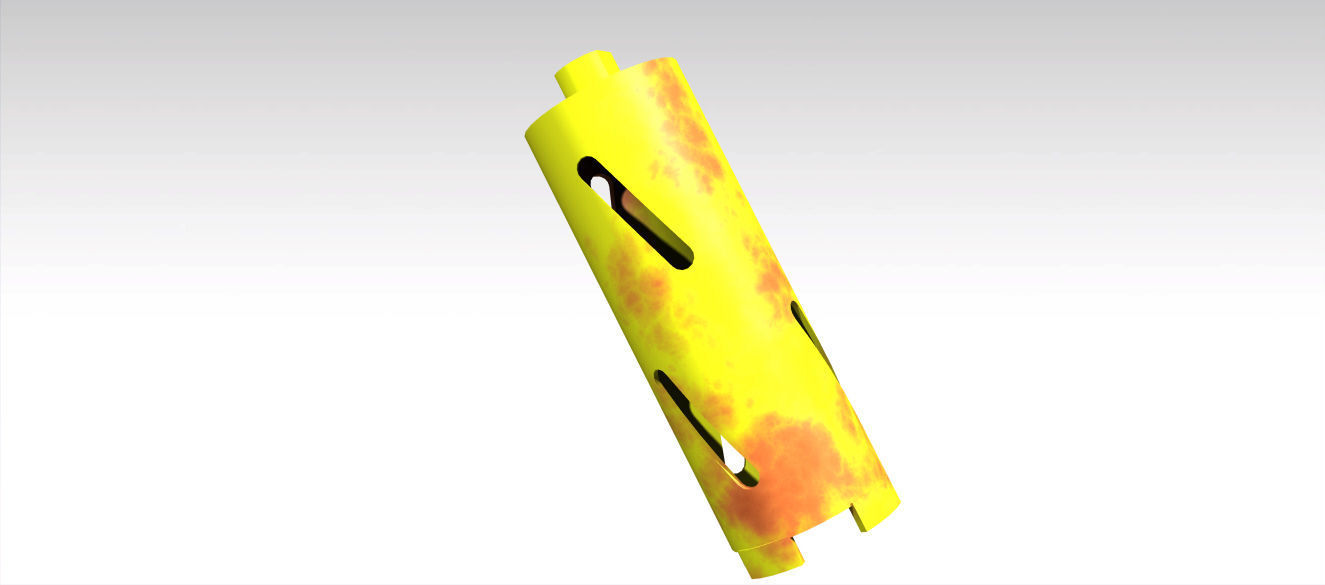 Dry Diamond Core Drill  Free 3D model_2