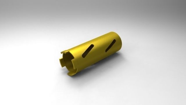 Dry Diamond Core Drill  Free 3D model_1